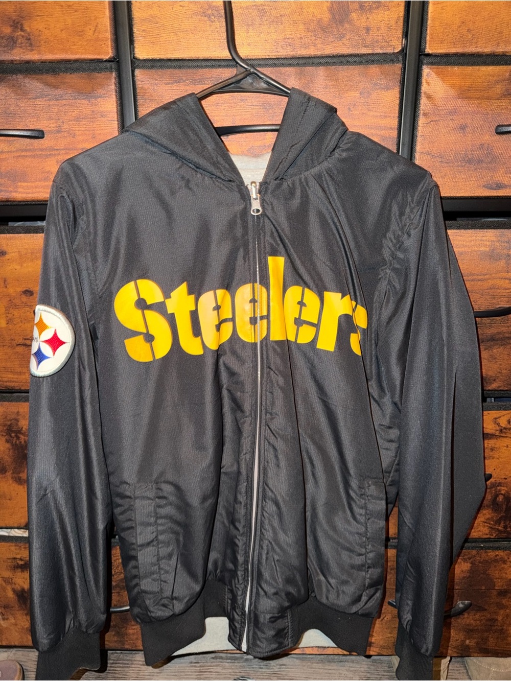 Steelers Reversible Zip-Up Hooded Jacket